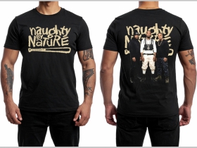 Naughty by Nature - čierne p&aacute;nske tričko 100%bavlna